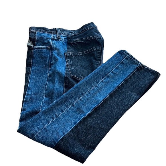 Levi's Other - Levi’s 501 Two‑Tone Pieced Jeans 30x30 Dark Rinse 00501‑2764